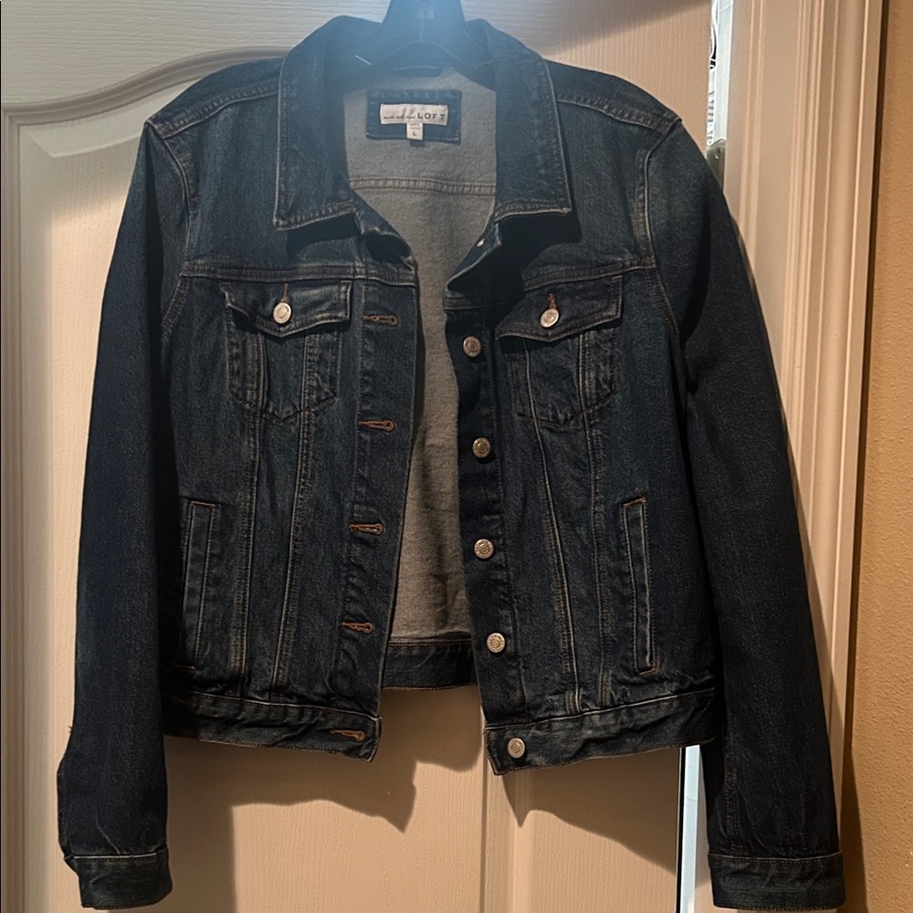 LOFT Dark Blue Denim Jacket
